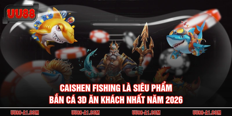 Caishen Fishing là siêu phẩm bắn cá 3D ăn khách nhất năm 2026